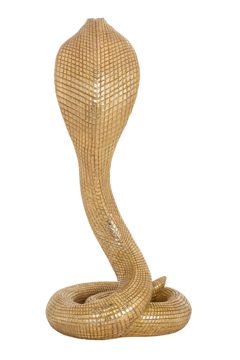 Gold Cobra Deco Object M | OROA Snake | Oroatrade.com
