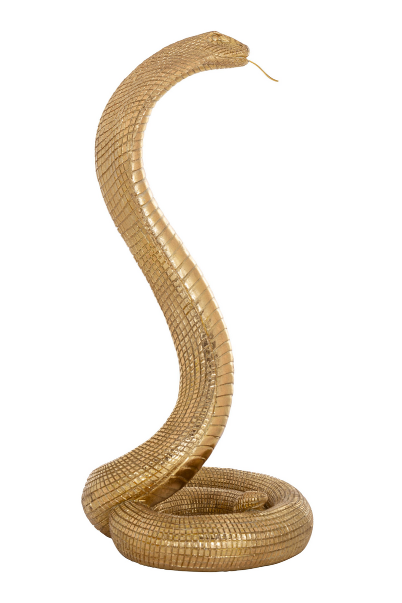 Gold Cobra Deco Object M | OROA Snake | Oroatrade.com