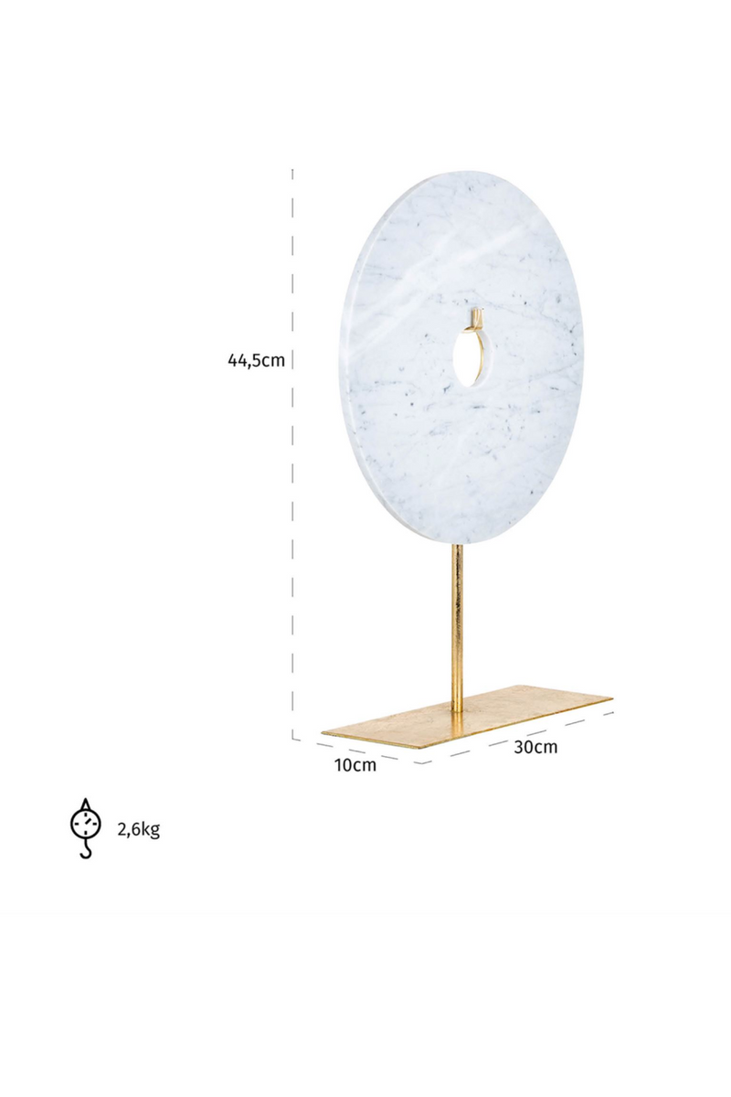 Round Marble Decorative Stand | OROA Alina | Oroatrade.com