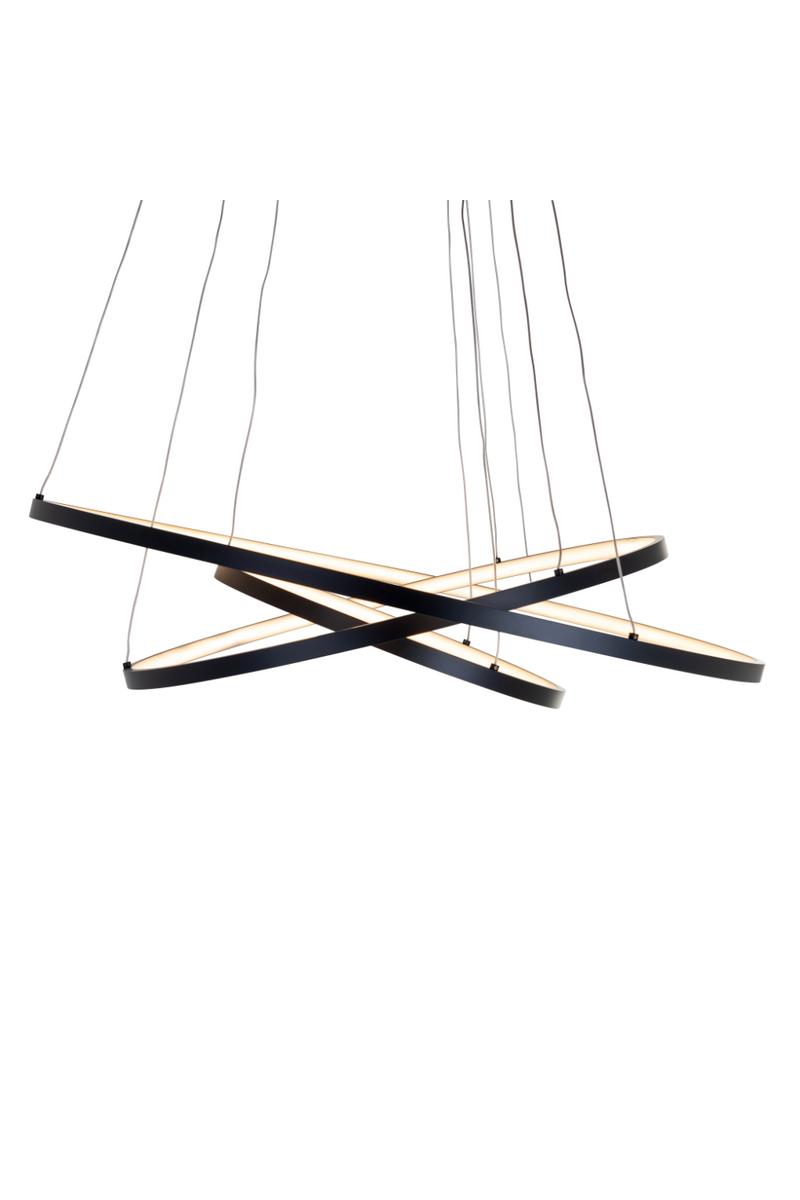 Black Aluminum Modern Hanging Lamp | OROA Amira | OROATRADE.com