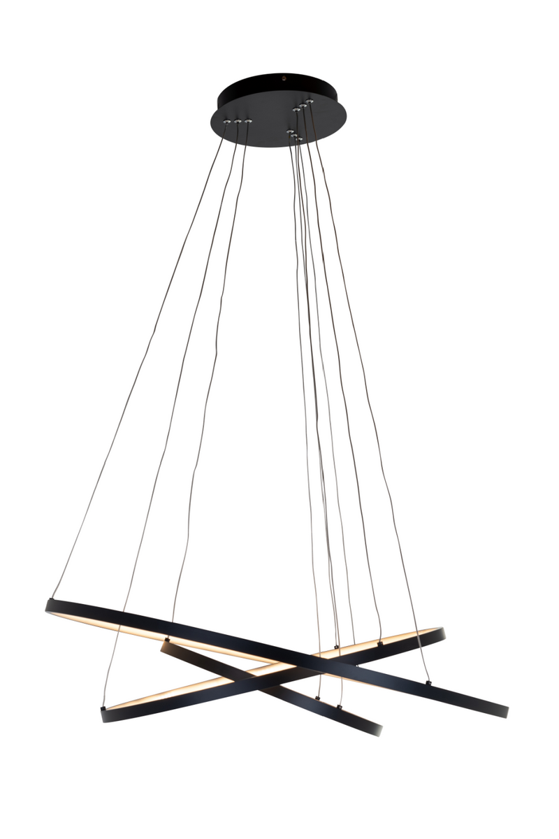 Black Aluminum Modern Hanging Lamp | OROA Amira | OROATRADE.com