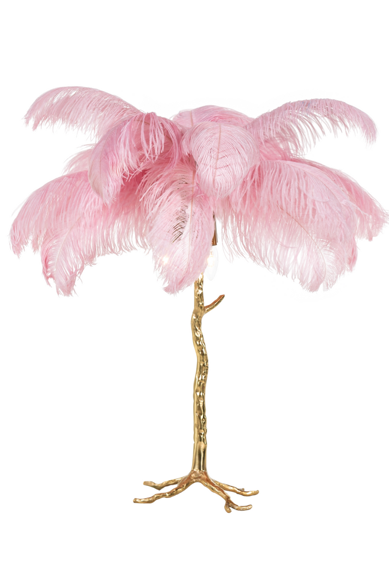 Pink Feather Table Lamp | OROA Upanova | OROA