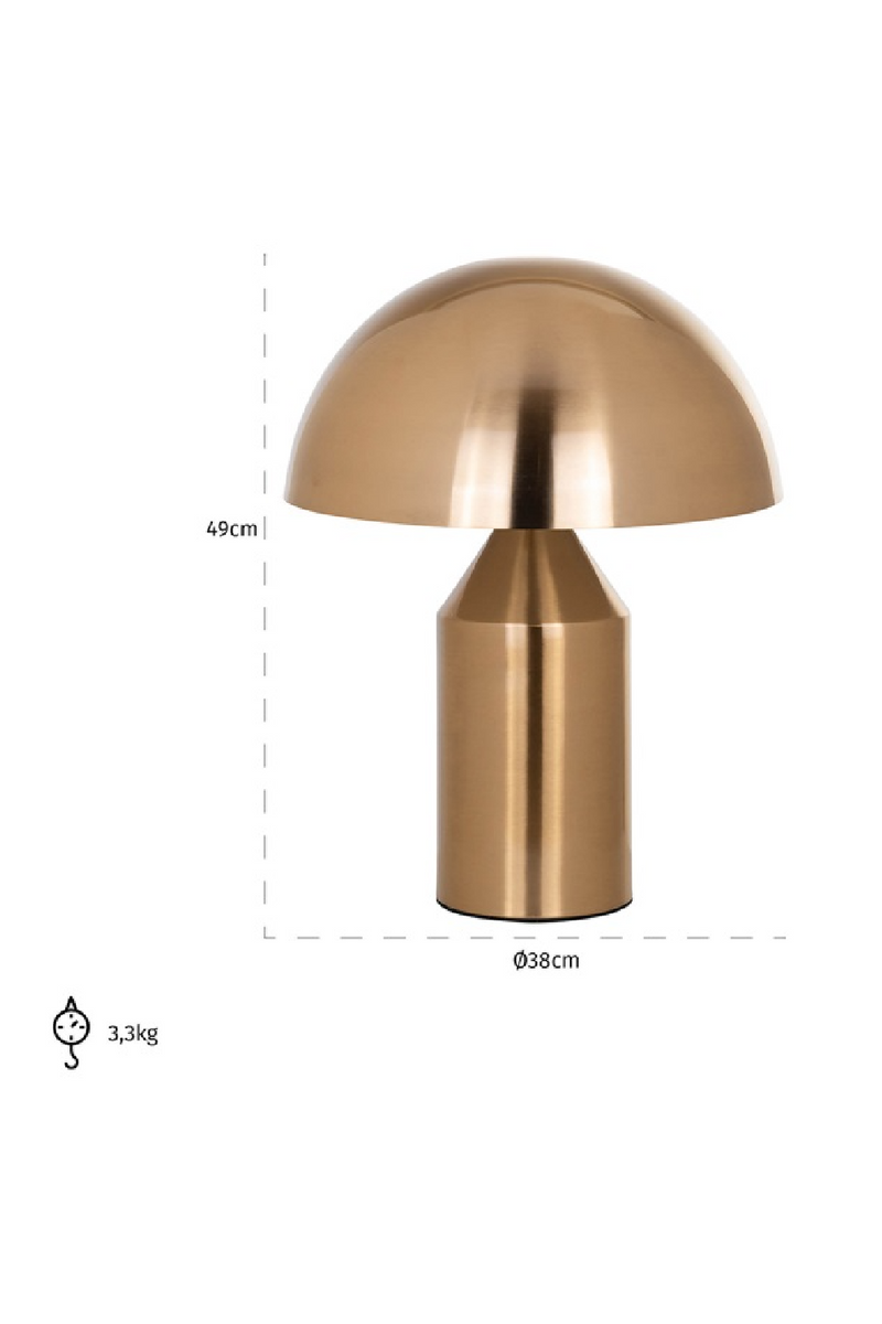 Gold Dome Table Lamp | OROA Alicia | Oroatrade.com