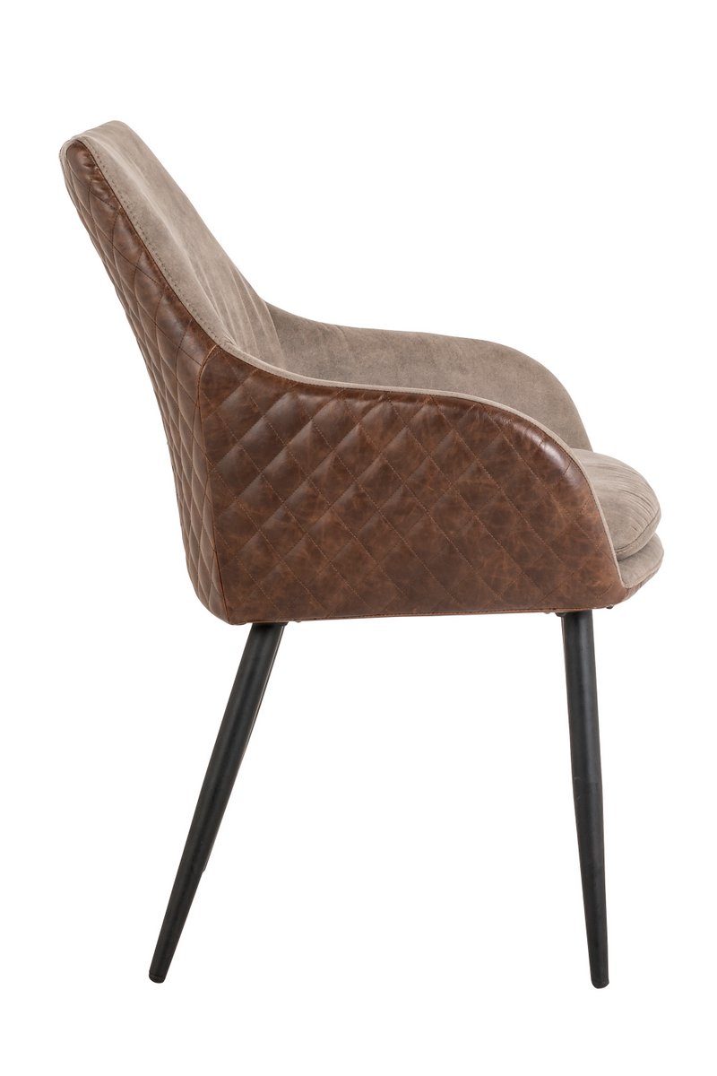 Brown Leather Dining Chair | OROA Chrissy | OROATRADE.com