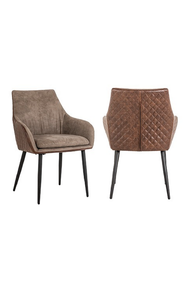 Brown Leather Dining Chair | OROA Chrissy | OROATRADE.com