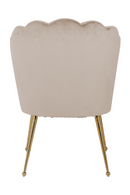 Scalloped Khaki Velvet Chair | Richmond Interiors Pippa | Oroatrade.com