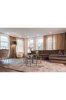 Scalloped Khaki Velvet Chair | Richmond Interiors Pippa | Oroatrade.com