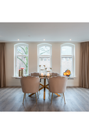 Scalloped Khaki Velvet Chair | Richmond Interiors Pippa | Oroatrade.com