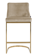 Khaki Velvet Bar Stool | Richmond Interiors Bolton | Oroatrade.com