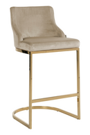 Khaki Velvet Bar Stool | Richmond Interiors Bolton | Oroatrade.com