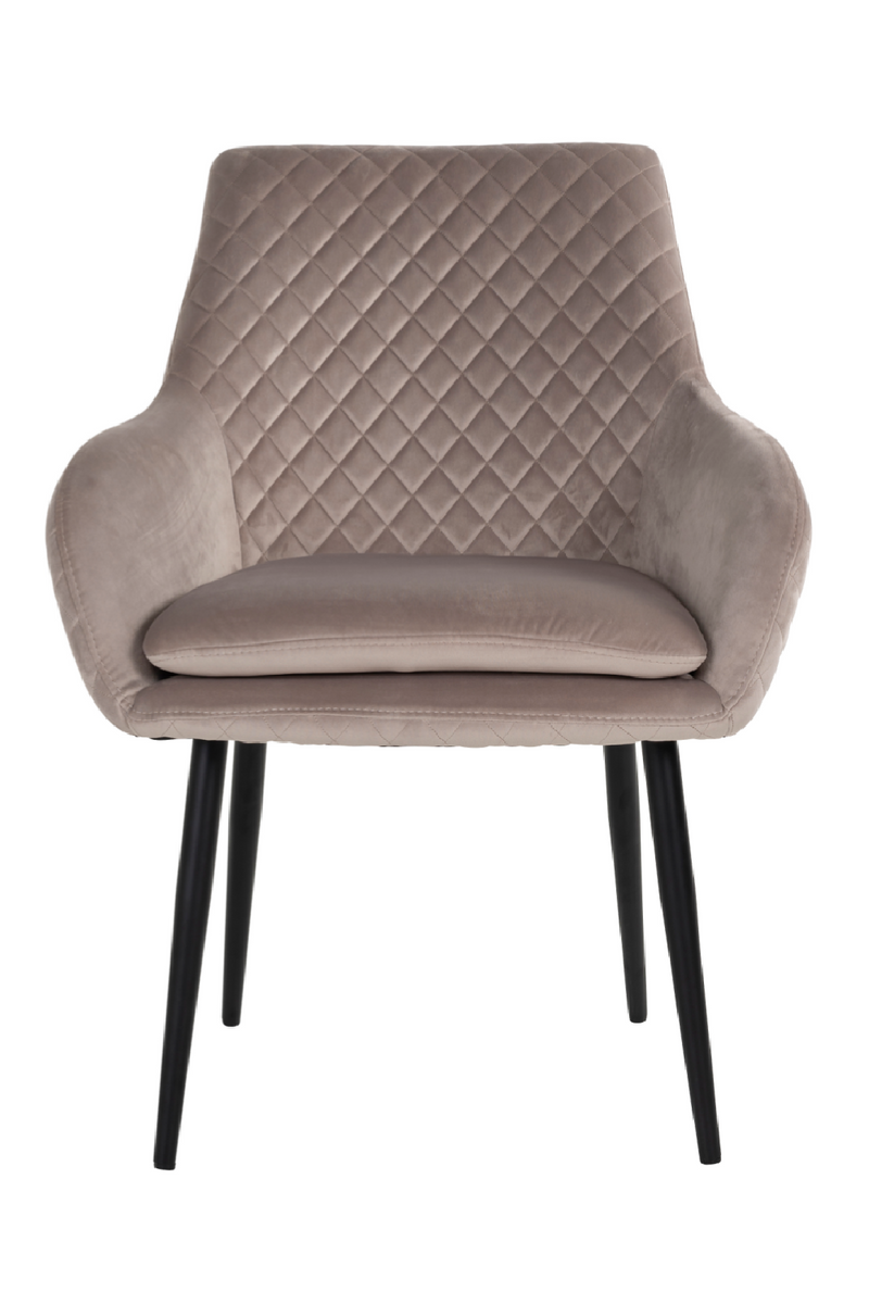 Khaki Velvet Classic Armchair | OROA Chrissy | Oroatrade.com