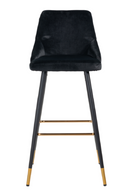 Velvet Gold Accent Bar Stool | Richmond Interiors Imani | Oroatrade.com