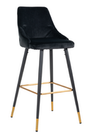 Velvet Gold Accent Bar Stool | Richmond Interiors Imani | Oroatrade.com