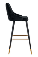 Velvet Gold Accent Bar Stool | Richmond Interiors Imani | Oroatrade.com