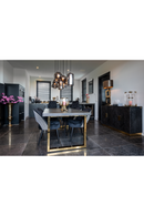 Velvet Gold Accent Bar Stool | Richmond Interiors Imani | Oroatrade.com
