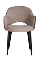 Khaki Cut-Out Back Dining Armchair | Richmond Interiors Giovanna| Oroatrade.com