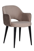 Khaki Cut-Out Back Dining Armchair | Richmond Interiors Giovanna| Oroatrade.com