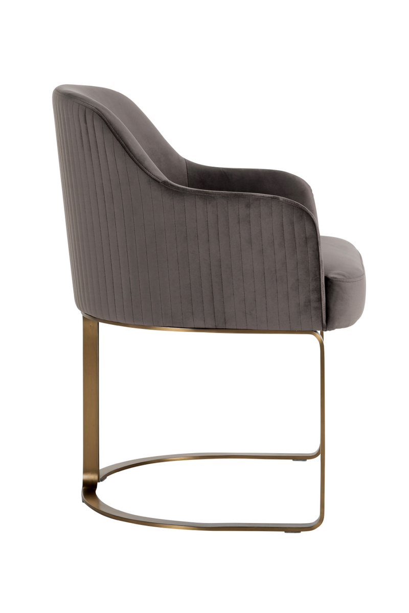 Stone Velvet Modern Armchair | OROA Hadley | Oroatrade.com