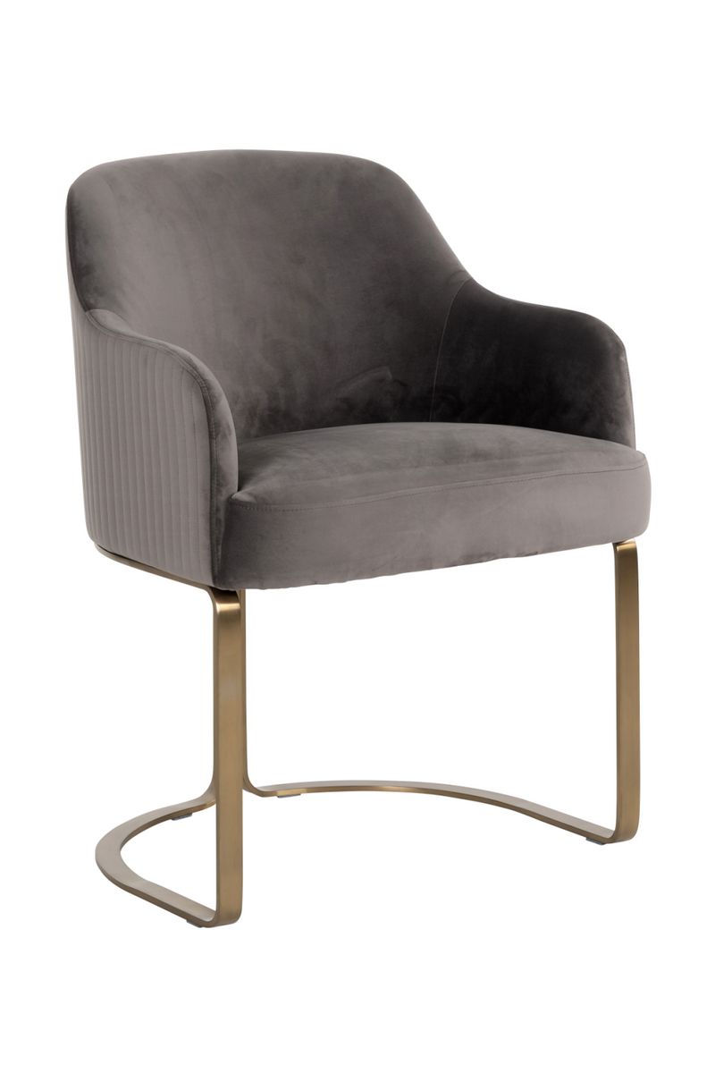 Stone Velvet Modern Armchair | OROA Hadley | Oroatrade.com