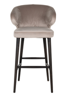 Modern Velvet Bar Stool | Richmond Interiors Indigo | Oroatrade.com