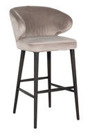 Modern Velvet Bar Stool | Richmond Interiors Indigo | Oroatrade.com