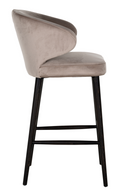 Modern Velvet Bar Stool | Richmond Interiors Indigo | Oroatrade.com