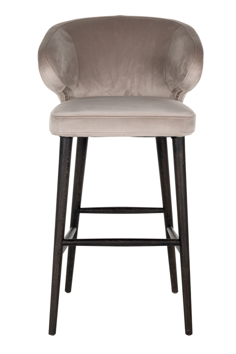 Modern Velvet Bar Stool | OROA Indigo | Oroatrade.com