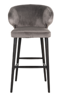 Stone Velvet Bar Stool | Richmond Interiors Indigo | Oroatrade.com