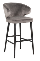 Stone Velvet Bar Stool | Richmond Interiors Indigo | Oroatrade.com