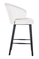White Bouclé Bar Stool | Richmond Interiors Indigo | Oroatrade.com
