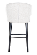 White Bouclé Bar Stool | Richmond Interiors Indigo | Oroatrade.com