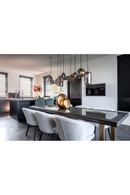 White Bouclé Modern Dining Chair | Richmond Interiors Indigo | Oroatrade.com