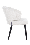 White Bouclé Modern Dining Chair | Richmond Interiors Indigo | Oroatrade.com