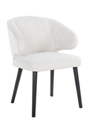 White Bouclé Modern Dining Chair | Richmond Interiors Indigo | Oroatrade.com
