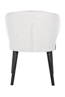 White Bouclé Modern Dining Chair | Richmond Interiors Indigo | Oroatrade.com
