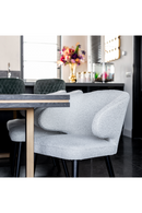 White Bouclé Modern Dining Chair | Richmond Interiors Indigo | Oroatrade.com