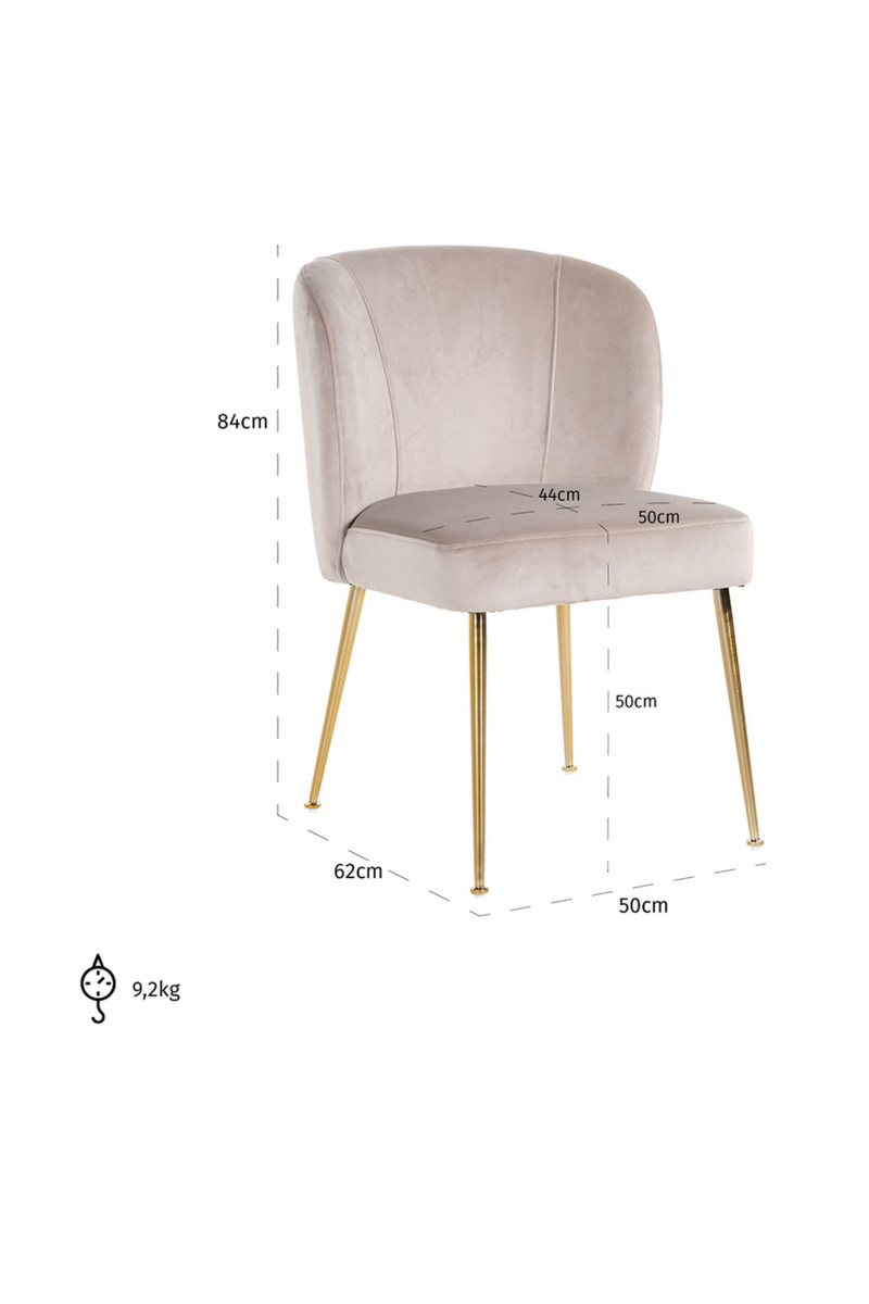 Modern Khaki Dining Chair | OROA Cannon | Oroatrade.com