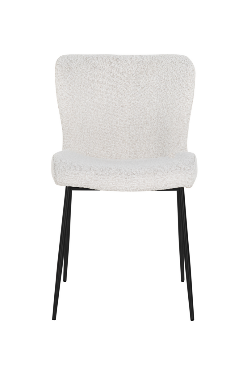 Minimalist White Bouclé Chair | OROA Darby | OROATRADE.com