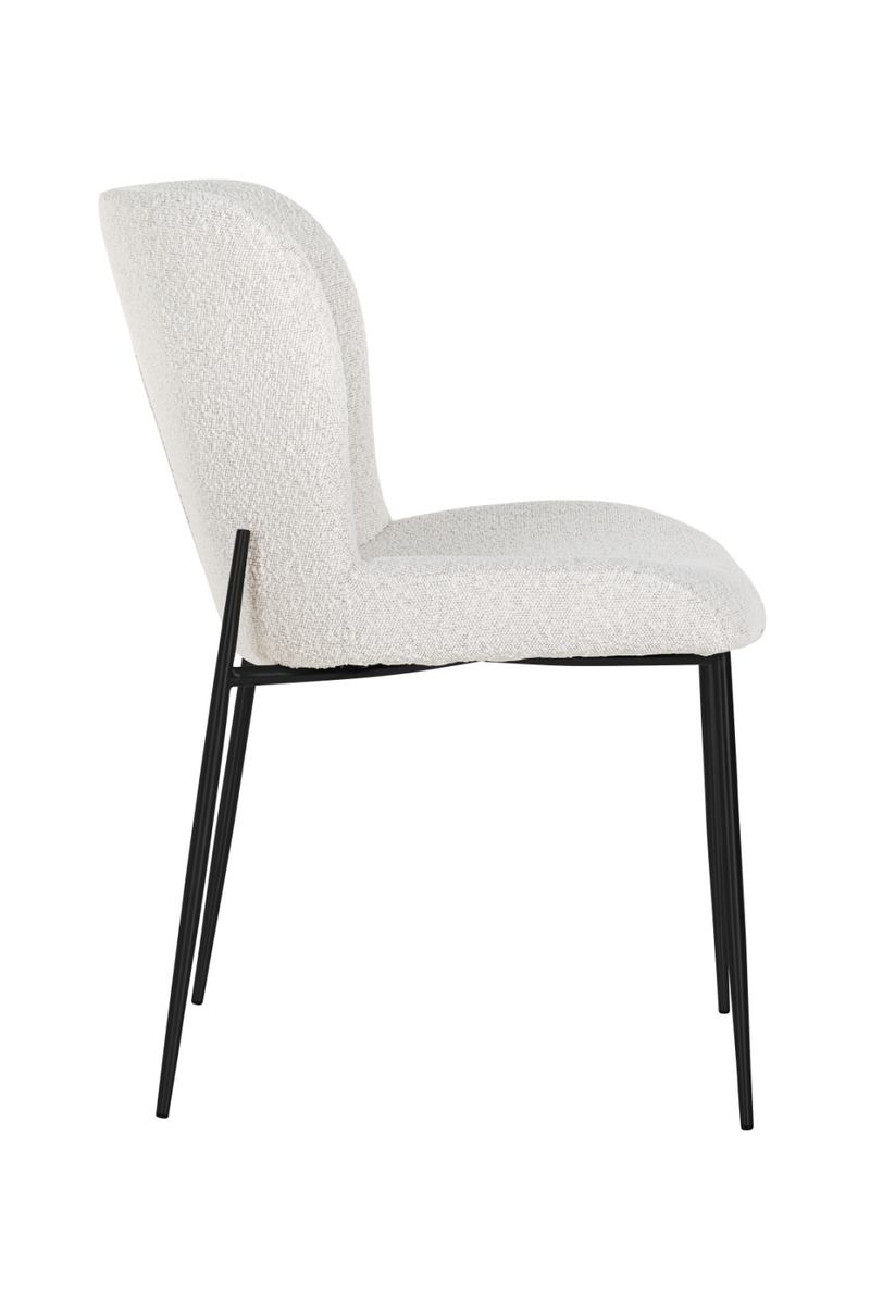 Minimalist White Bouclé Chair | OROA Darby | OROATRADE.com