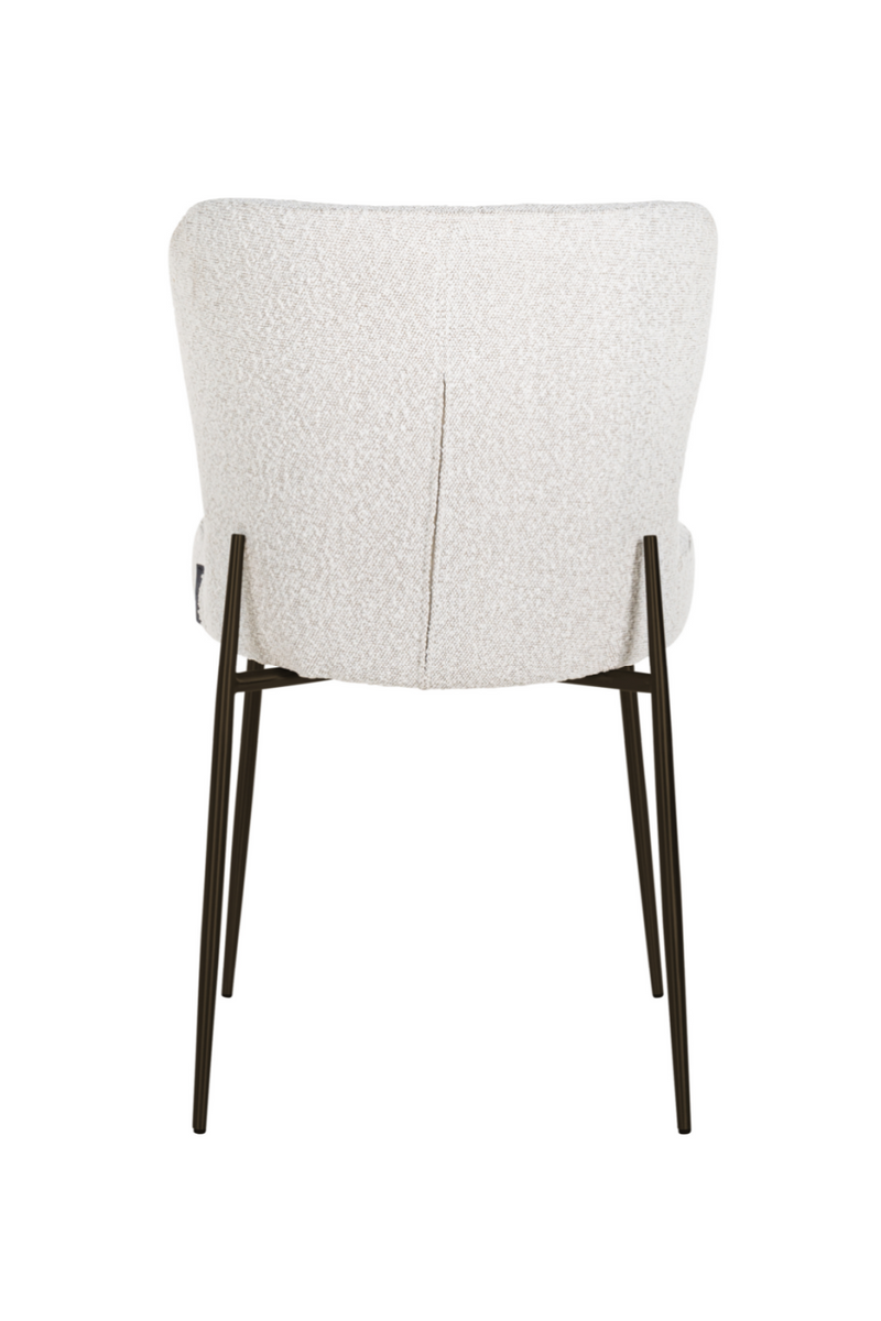 Minimalist White Bouclé Chair | OROA Darby | OROATRADE.com