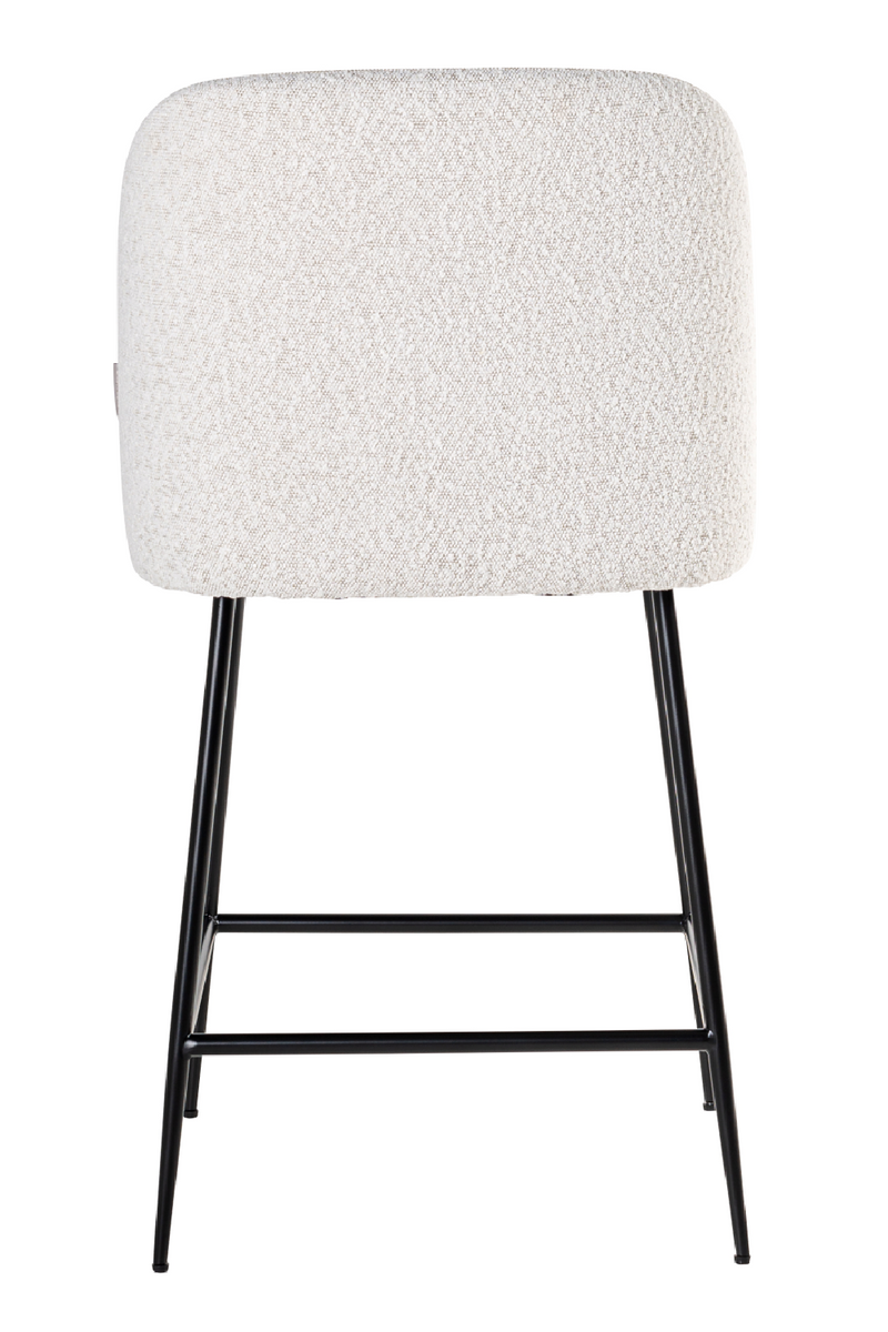 White Bouclé Counter Stool | OROA Pulitzer | OROA