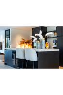 White Bouclé Counter Stool | Richmond Interiors Pulitzer | Richmond Interiors