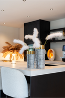 White Bouclé Counter Stool | Richmond Interiors Pulitzer | Richmond Interiors