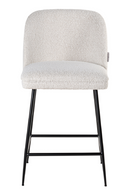 White Bouclé Counter Stool | Richmond Interiors Pulitzer |  Oroatrade.com