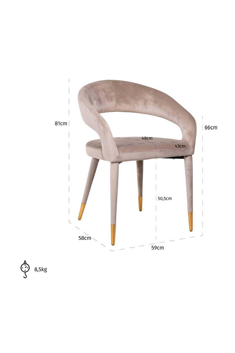 Modern Velvet Armchair | OROA Gia | Oroatrade.com