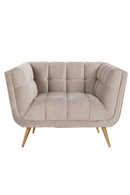 Khaki Velvet Box Armchair | Richmond Interiors Huxley | Richmond Interiors