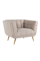 Khaki Velvet Box Armchair | Richmond Interiors Huxley | Richmond Interiors