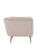 Khaki Velvet Box Armchair | Richmond Interiors Huxley | Richmond Interiors