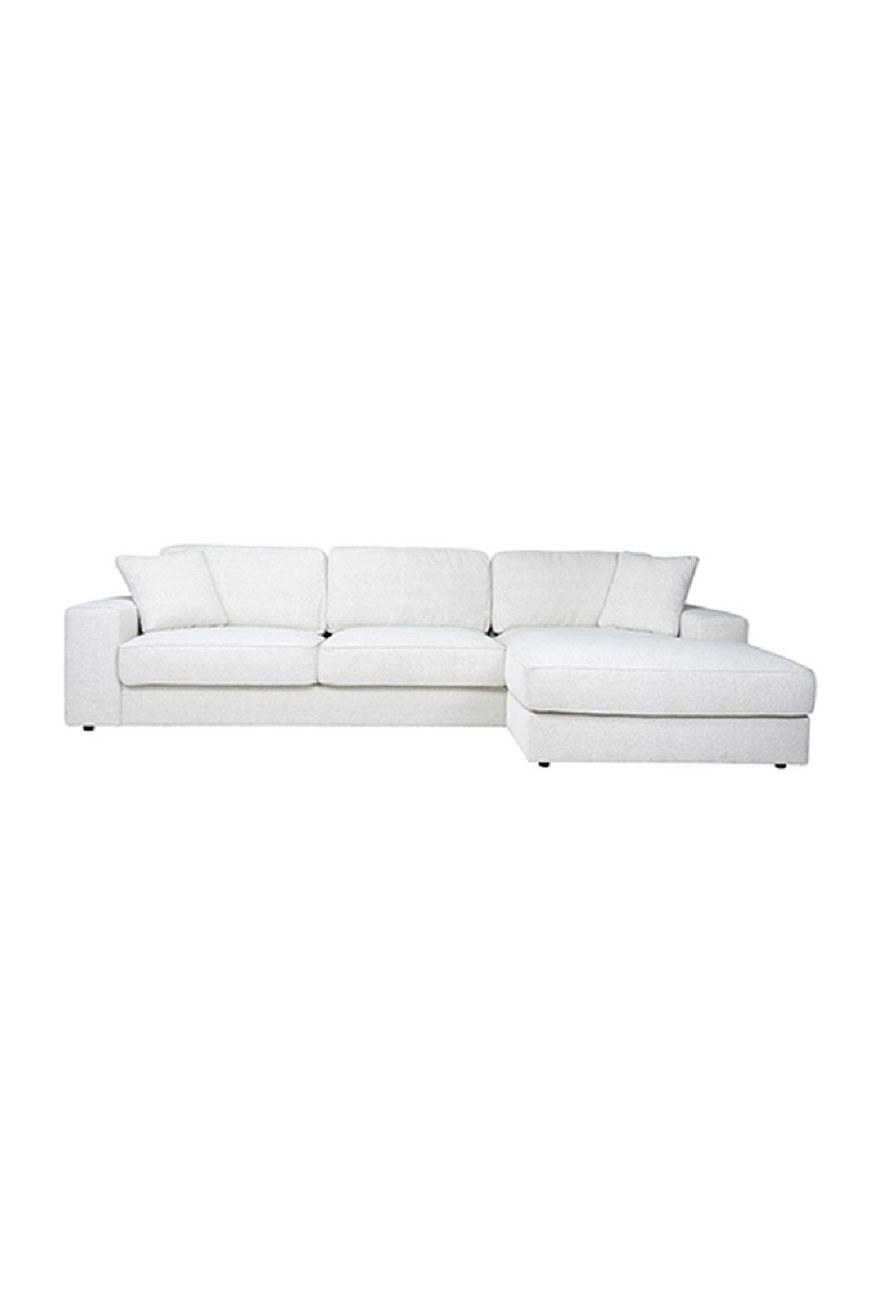 White Bouclé Modular Sofa | OROA Santos | Oroatrade.com