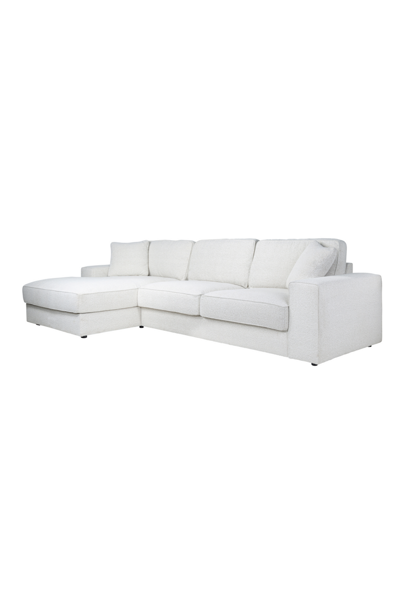 White Bouclé Modular Sofa | OROA Santos